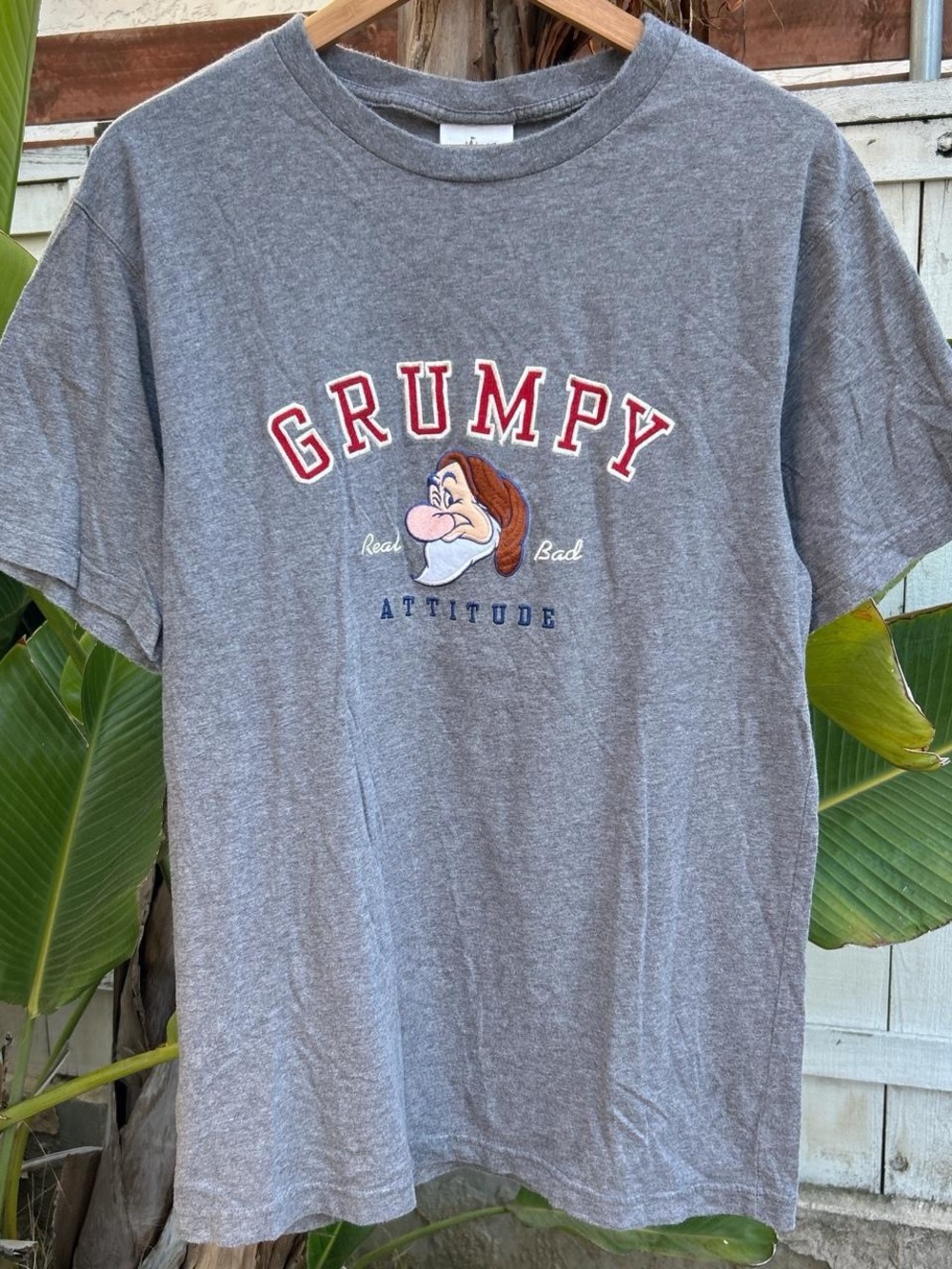 Disneyland Grumpy Real Bad Attitude Graphic Tee XXL 2000s